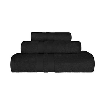 SUPERIOR Ultra Soft Cotton Absorbent Solid 3 pc Towel Set