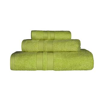 SUPERIOR Ultra Soft Cotton Absorbent Solid 3 pc Towel Set