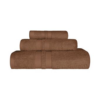 SUPERIOR Ultra Soft Cotton Absorbent Solid 3 pc Towel Set