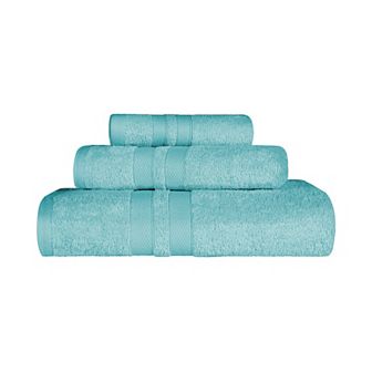 SUPERIOR Ultra Soft Cotton Absorbent Solid 3 pc Towel Set