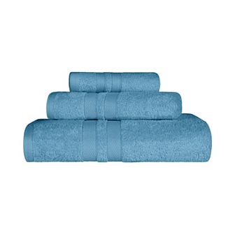 SUPERIOR Ultra Soft Cotton Absorbent Solid 3 pc Towel Set