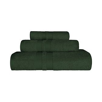 SUPERIOR Ultra Soft Cotton Absorbent Solid 3 pc Towel Set