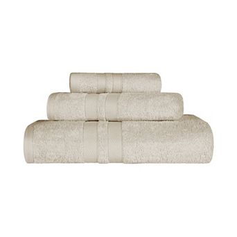 SUPERIOR Ultra Soft Cotton Absorbent Solid 3 pc Towel Set