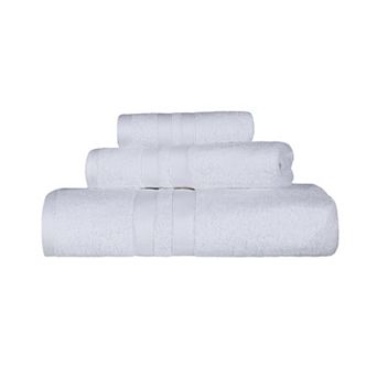 SUPERIOR Ultra Soft Cotton Absorbent Solid 3 pc Towel Set