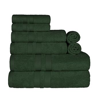 SUPERIOR Ultra Soft Cotton Absorbent Solid 8 pc Towel Set