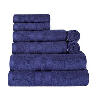 SUPERIOR Ultra Soft Cotton Absorbent Solid 8 pc Towel Set