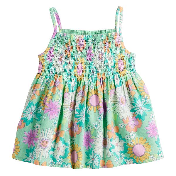 Baby & Toddler Girl Jumping Beans® Embroidered Babydoll Tank Top