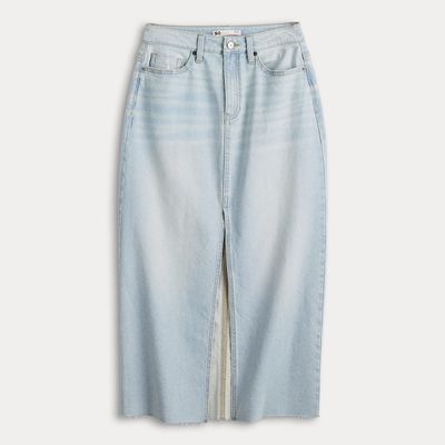 Juniors SO Jean Maxi Skirt