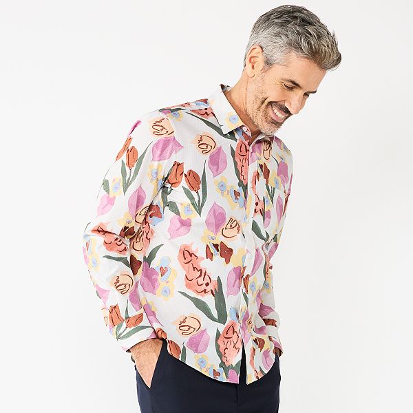 Men's Apt. 9® Standard UntuckedFit Performance ButtonDown Shirt