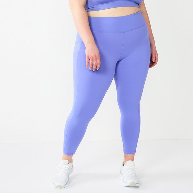 Plus Size Tek Gear® Core High-Waisted Side Pocket 7/8 Leggings