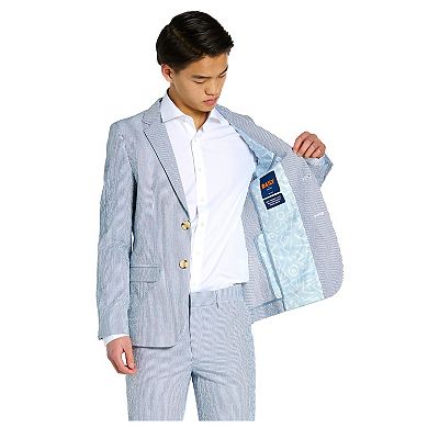 Boys 10-16 OppoSuits Daily Seersucker Blazer & Pants Set