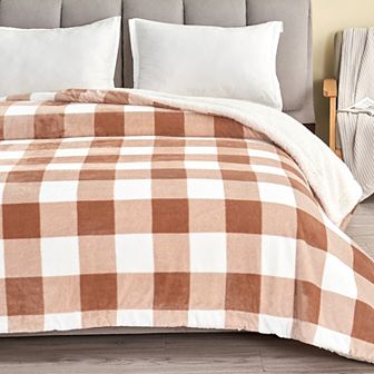 Madelinen® Plush to Sherpa Reversible Throw Blanket