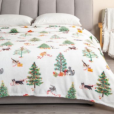 Madelinen® Christmas Cozy Soft Plush Throw Blanket