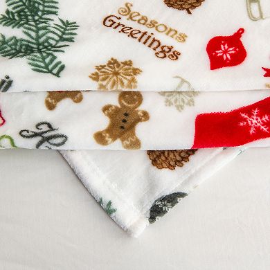 Madelinen® Christmas Cozy Soft Plush Throw Blanket