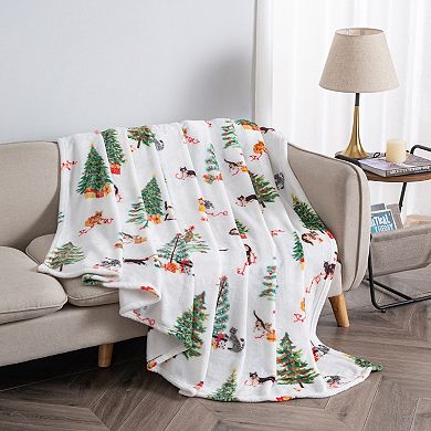 Madelinen® Christmas Cozy Soft Plush Throw Blanket