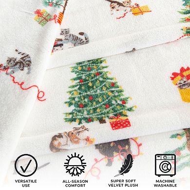 Madelinen® Christmas Cozy Soft Plush Throw Blanket