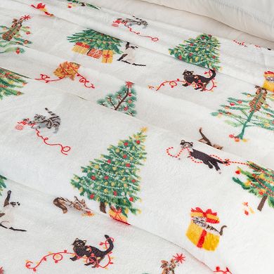 Madelinen® Christmas Cozy Soft Plush Throw Blanket