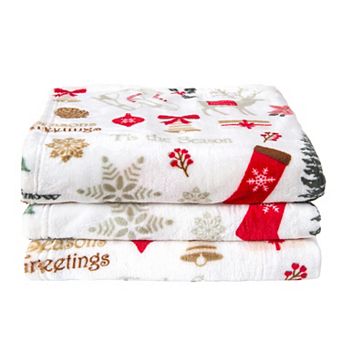 Madelinen® Christmas Cozy Soft Plush Throw Blanket