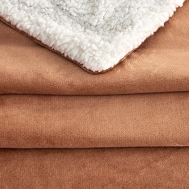 Madelinen® Plush to Sherpa Reversible Throw Blanket