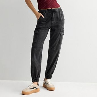 Juniors' SO® High Rise Cargo Jogger Jeans