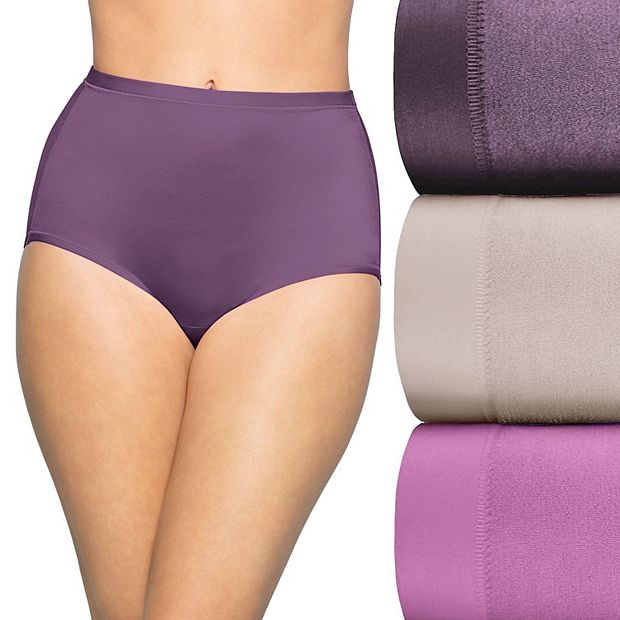 Women's Vanity Fair Body Caress 3-Pack Brief Panties 13438, Size