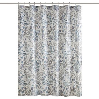 Madison Park Kairi Printed Seersucker Shower Curtain