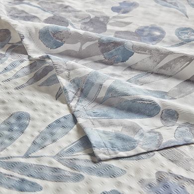 Madison Park Kairi Printed Seersucker Shower Curtain