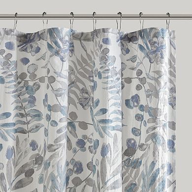 Madison Park Kairi Printed Seersucker Shower Curtain