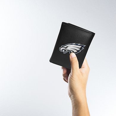 Philadelphia Eagles Tri-Fold Wallet and Steel Key Chain Set