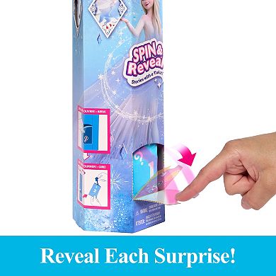 Disney Frozen Spin & Reveal Elsa Fashion Doll & Accessories with 11 Surprises by Mattel