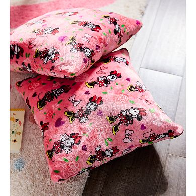 Disney's Minnie Mouse 16" x 16" Plush Throw Pillow 2-Pack Set by The Big One