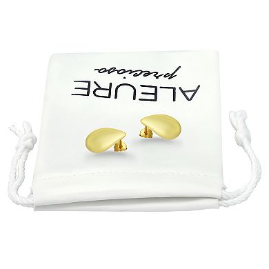 Aleure Precioso Sterling Silver Waterdrop Polish Drop Earrings