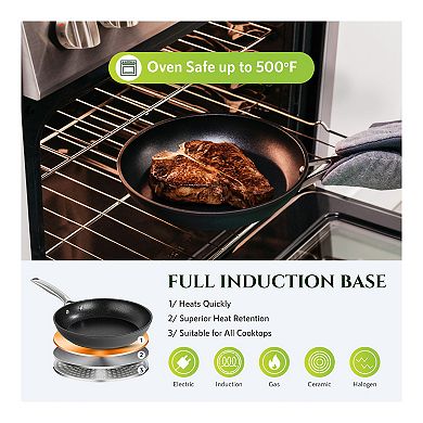 Granitestone Diamond Armor Max 10-Inch Hard Anodized Heavy Duty 4-Layer Ultra Release Nonstick Frying Pan