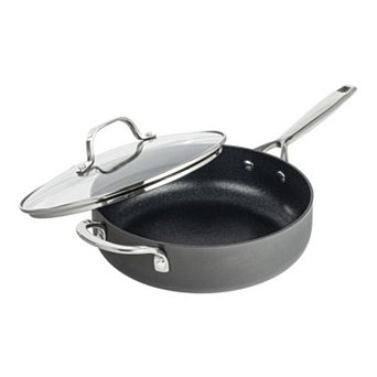 Granitestone Diamond Armor Max 5.5-qt Hard Anodized Heavy Duty 4-Layer Ultra Release Nonstick Deep Sauté Pan with Lid
