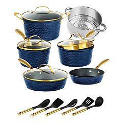 Wolfgang Puck 15-Piece Stainless Steel Cookware Set and Mixing