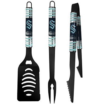 NHL 3 pc Black Tailgater BBQ Set