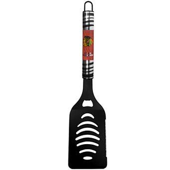 NHL Chicago Blackhawks Steel Black Spatula with Bottle Opener