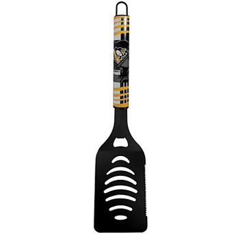 NHL Pittsburgh Pengins Steel Black Spatula with Bottle Opener