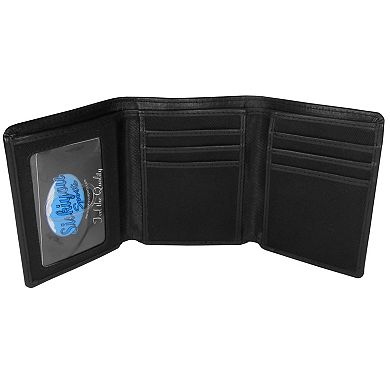 NHL Pittsburgh Penguins Tri-Fold Wallet and Steel Key Chain Set