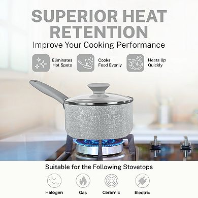 Granitestone Diamond Desert Collection 20-Piece Nonstick Cookware Set