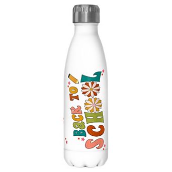 Back To School Retro Text 17 oz. Stainless Steel Bottle