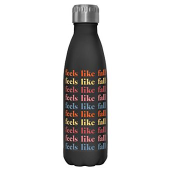 Feels Like Fall Stack Text 17-oz. Stainless Steel Water Bottle