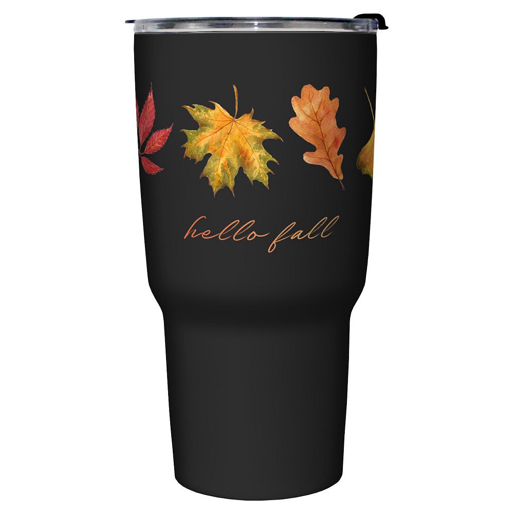 Hello Fall Autumn Leaves 27-oz. Stainless Steel Travel Mug