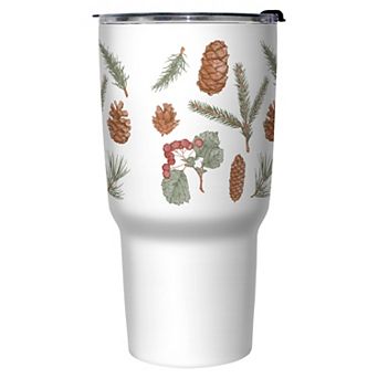 Pinecones And Leaves 27 oz. Stainless Steel Travel Mug
