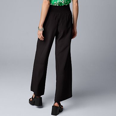 Petite Simply Vera Vera Wang Wide Leg Travel Pants