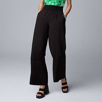 Petite Simply Vera Vera Wang Wide Leg Travel Pants