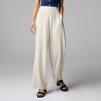 Petite Simply Vera Vera Wang Wide Leg Travel Pants