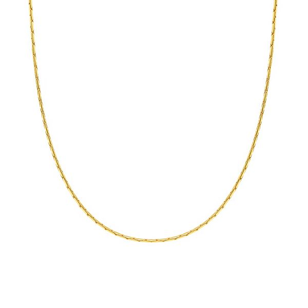 PRIMROSE Sterling Silver Diamond Cut Rounded Snake Chain Necklace