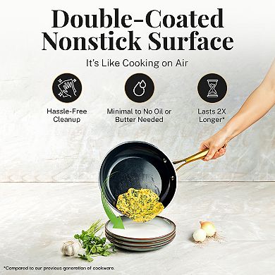 Gotham Steel Natural Collection 15-pc. Ultra Performance Ceramic Nonstick Cookware Set