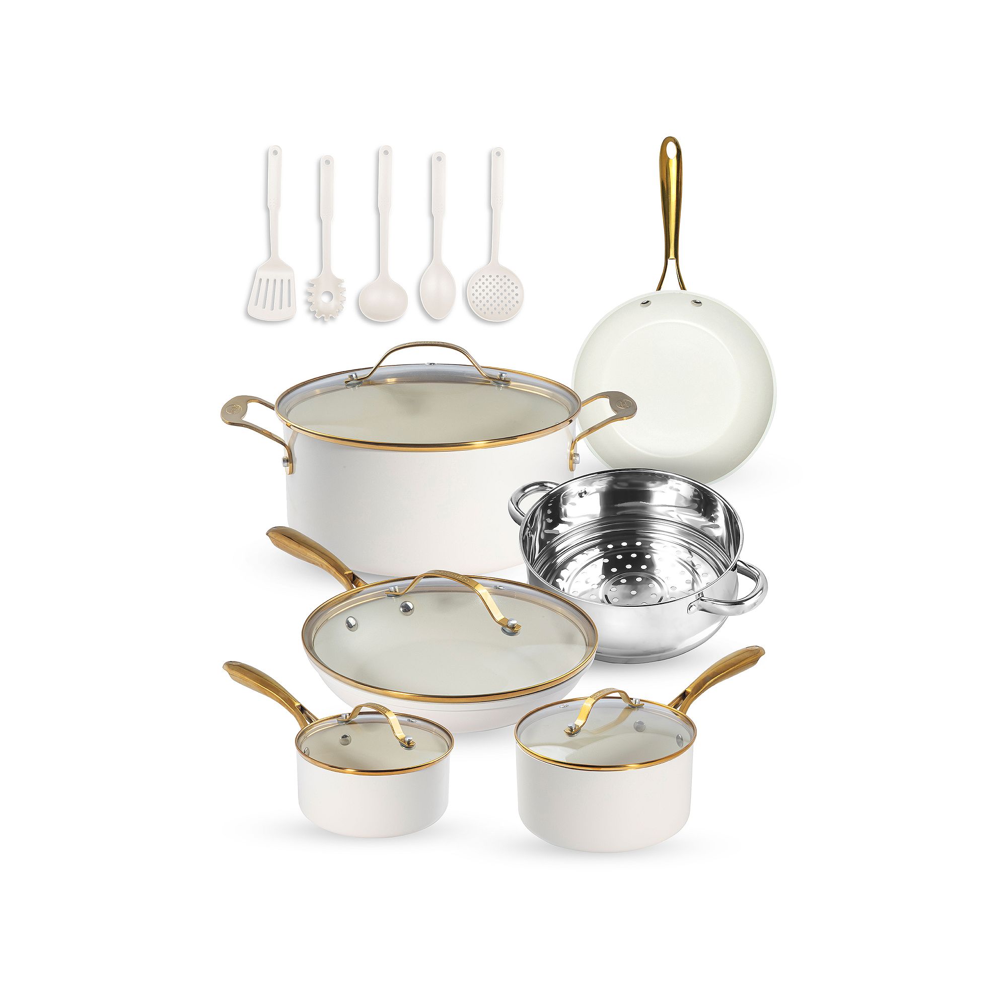 Gotham Steel Natural Collection 15-pc. Ultra Performance Ceramic Nonstick C